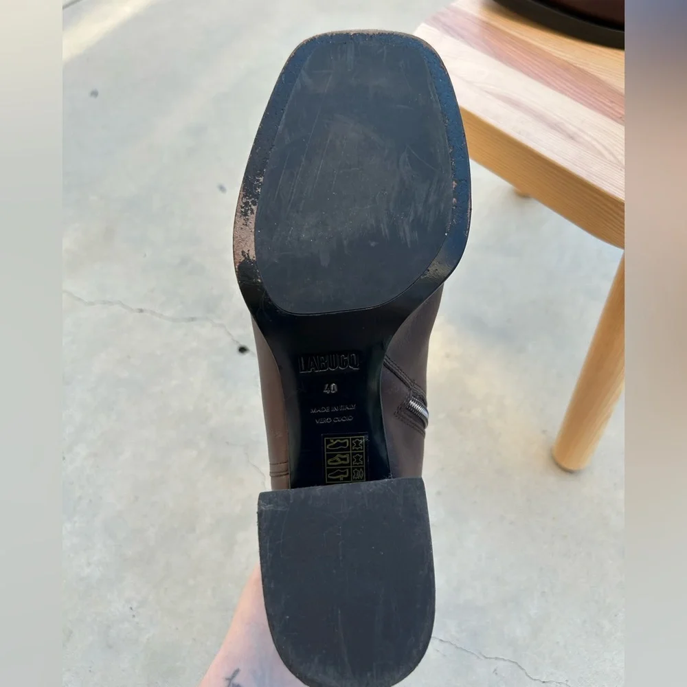 Labucq Joan Boot Leather Ankle Boots: Size 40, Cocoa Brown - Picture 8 of 10